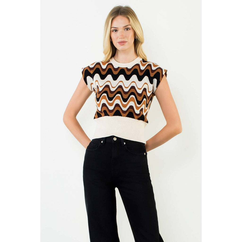 Abstract Vest Top