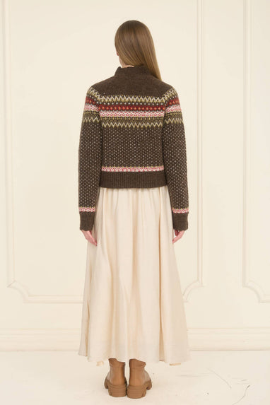 FAIR ISLE BUTTON CARDIGAN