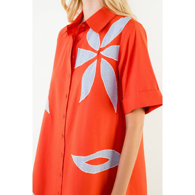 Floral Embroidery Dress