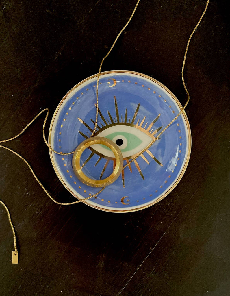 Evil Eye Porcelain Trinket Dish