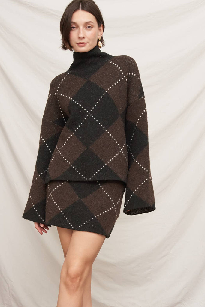 Argyle Knit skirt
