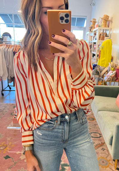 Becca stripe button up