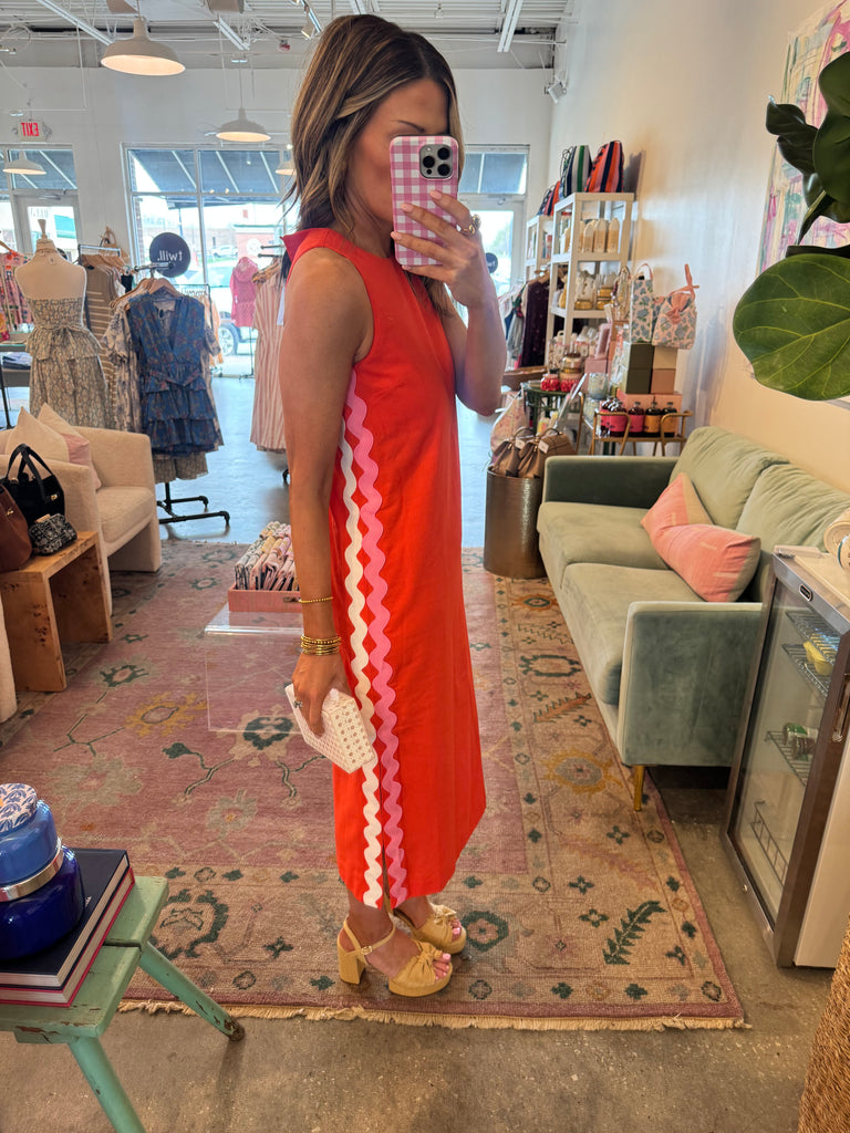 Ric rac trim midi