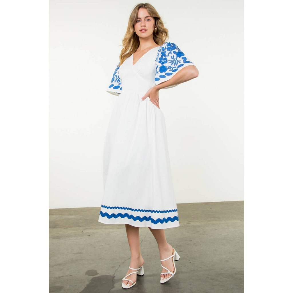 Parker embroidered dress