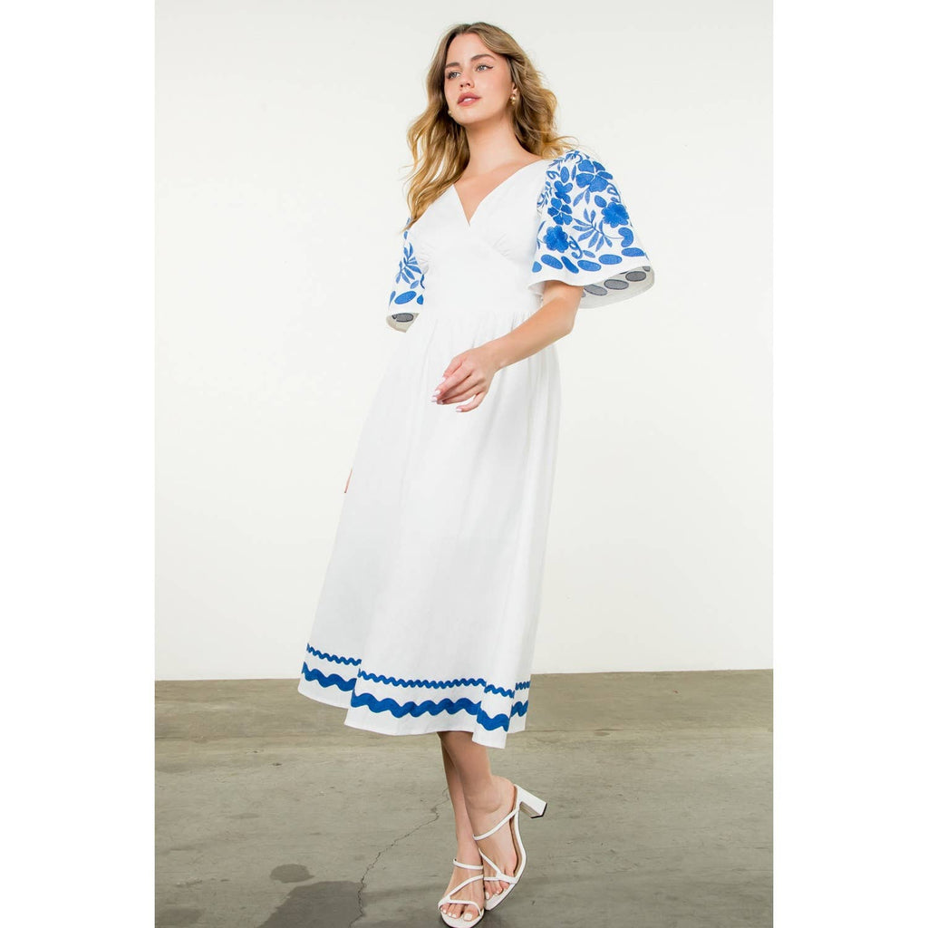 Parker embroidered dress