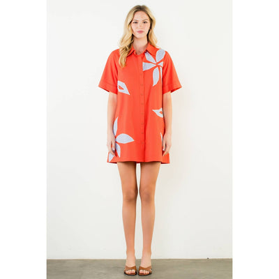 Floral Embroidery Dress