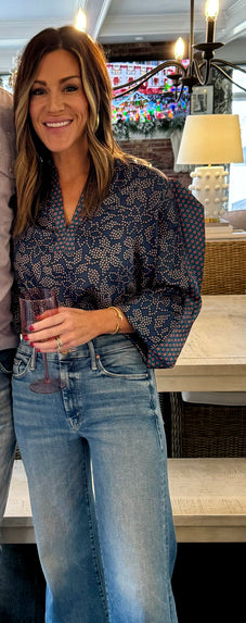 Hazel top navy
