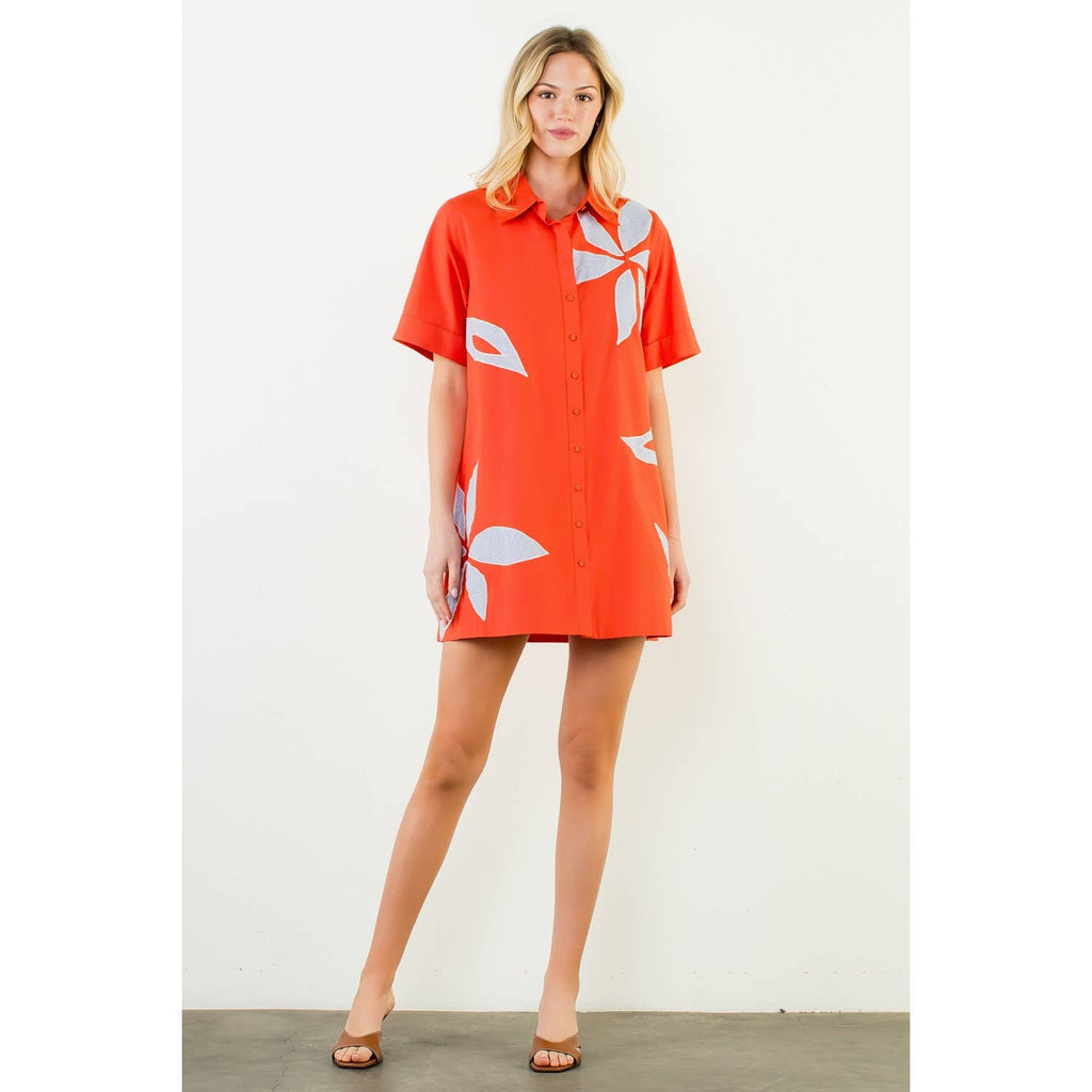 Floral Embroidery Dress
