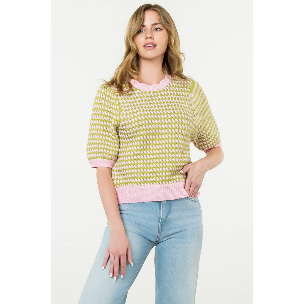 Abbie short sleeve sweater