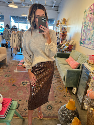 Lauryn sequin skirt