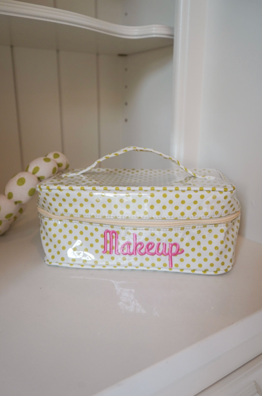 Chartreuse Polka Dot makeup