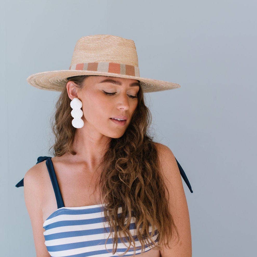 Sugar Cane Seashell Earrings