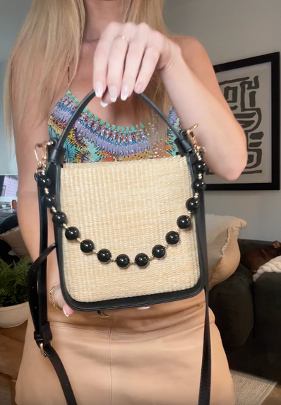 Carly Raffia bag