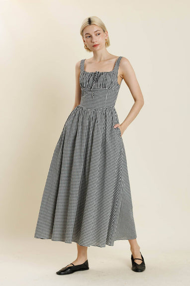 CORSET BODICE MAXI DRESS