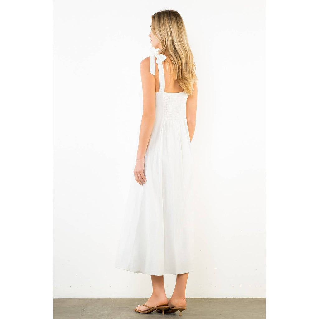 Tie Strap block print dress