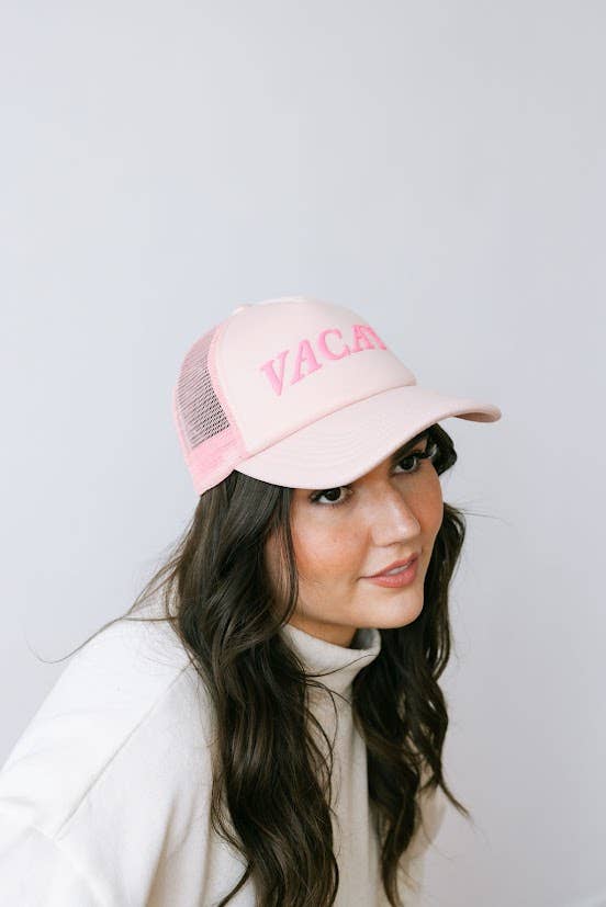 Pink Vacay Trucker Hat