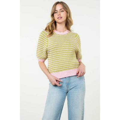 Abbie short sleeve sweater