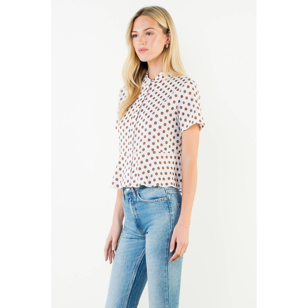 Perrie polka dot top