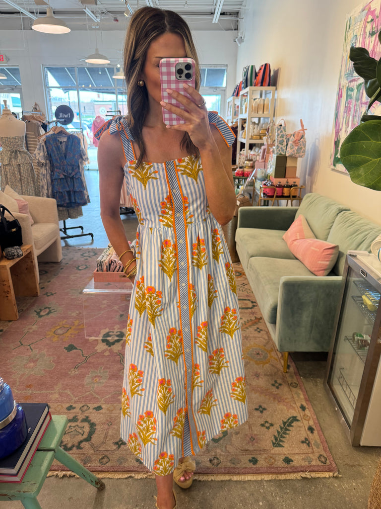 Amelia tie strap dress