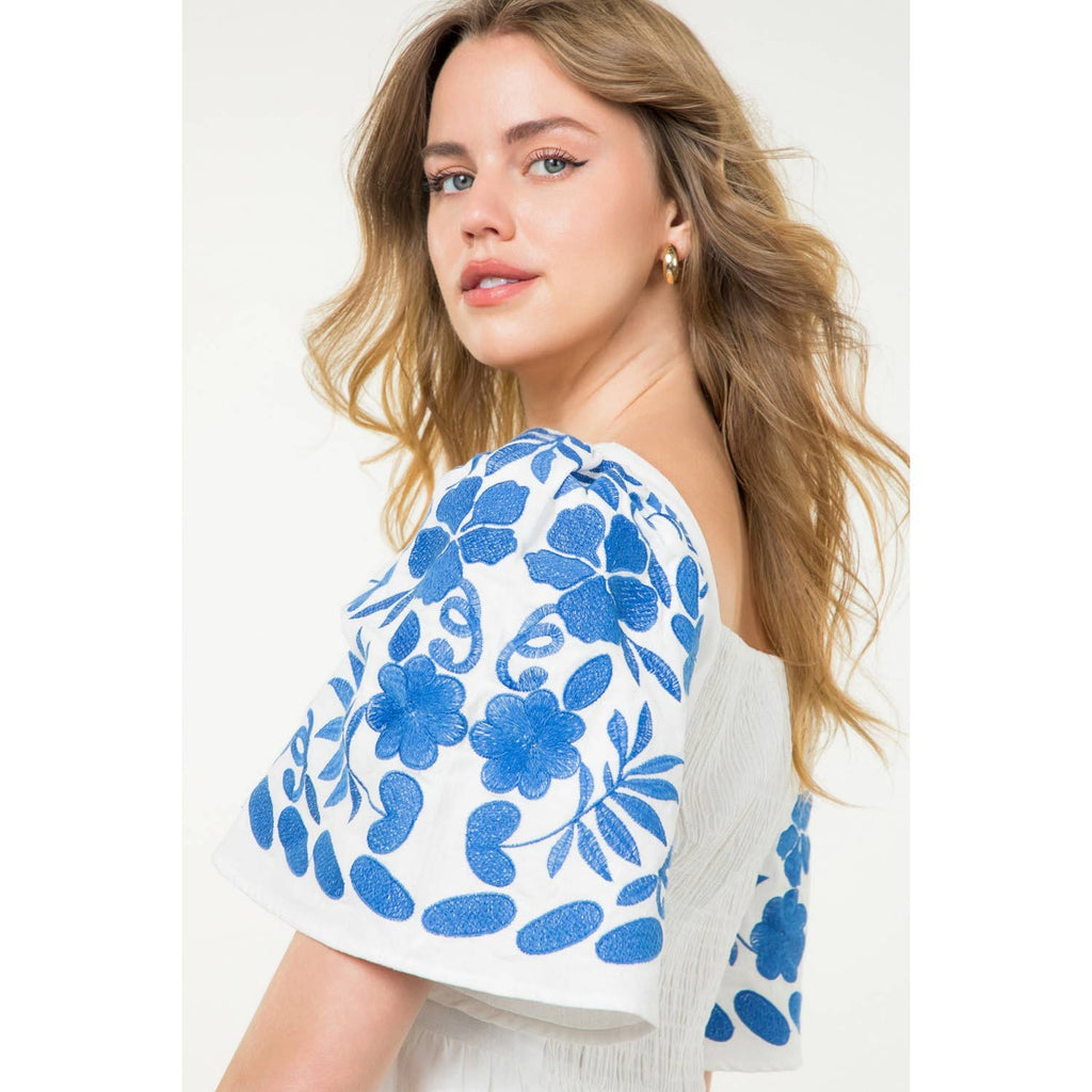 Parker embroidered dress