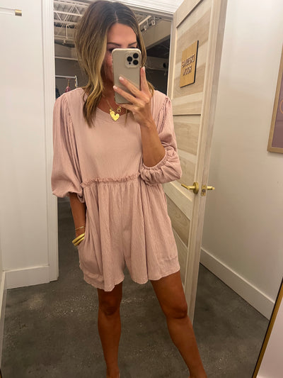 mauve guaze romper