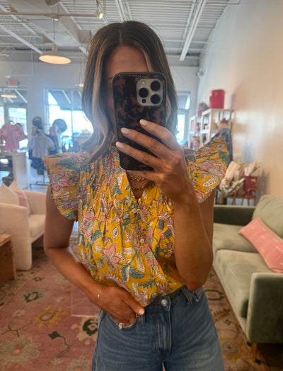 Jilly button up top