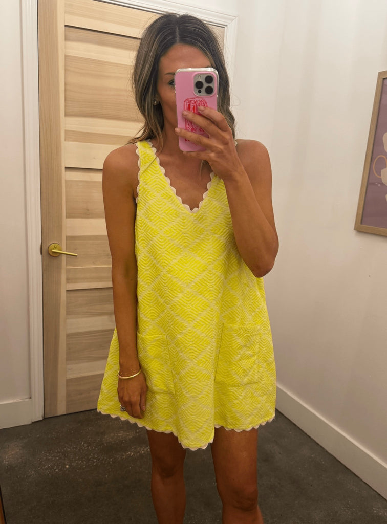 ATHENA DRESS- LEMON