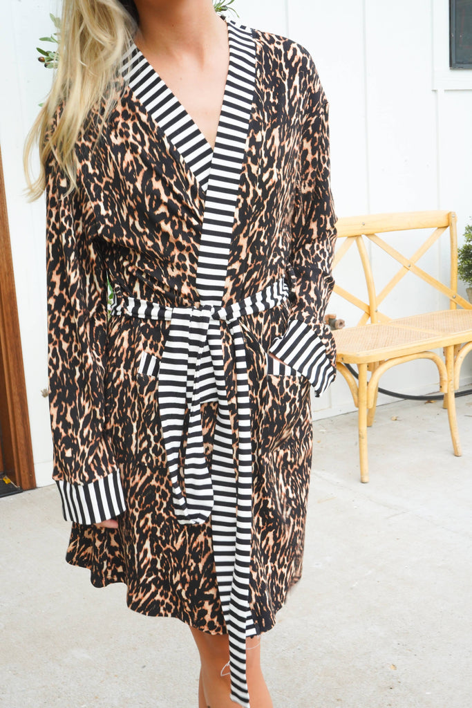 Luxe Leopard Robe