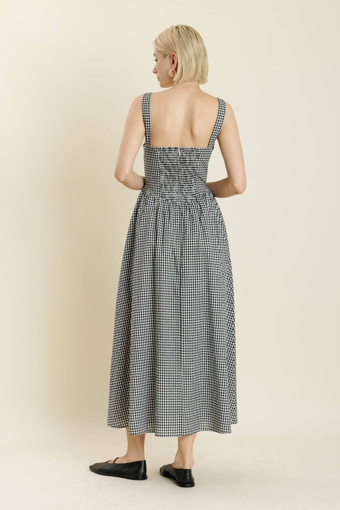 CORSET BODICE MAXI DRESS