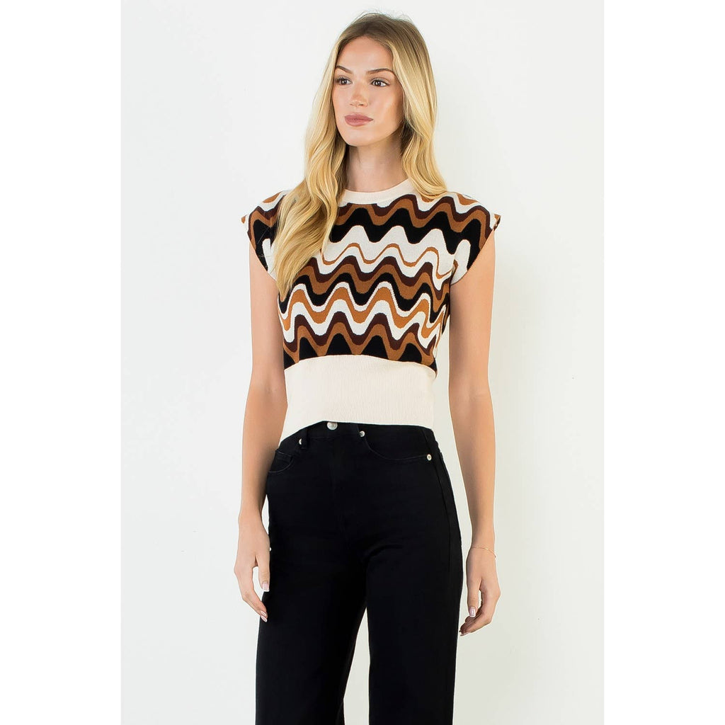 Abstract Vest Top