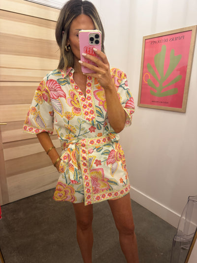 Floral skort set