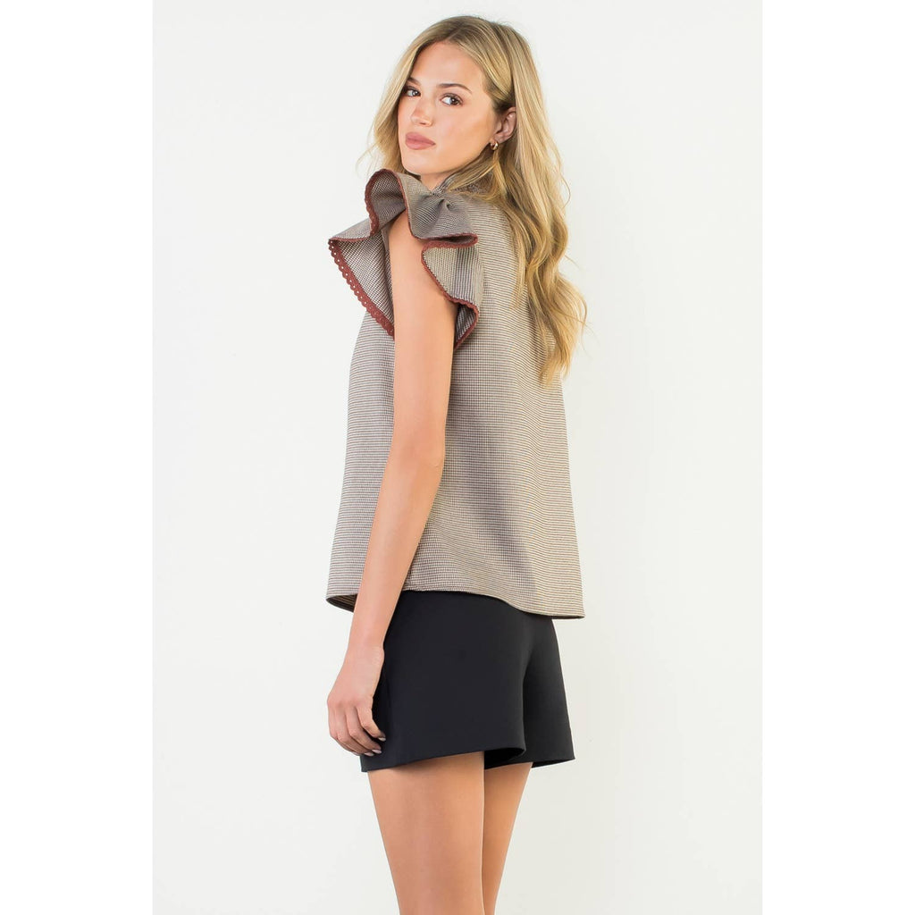 Isabel Houndstooth Top