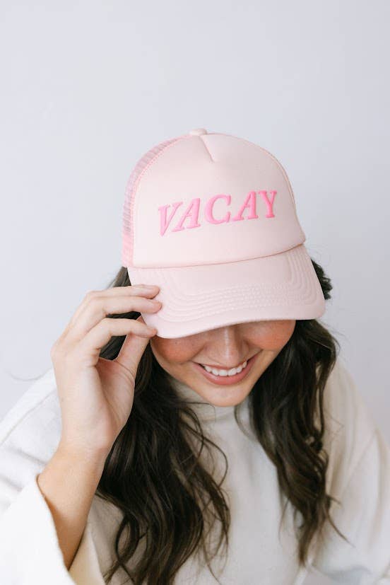Pink Vacay Trucker Hat