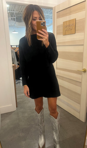 Sweater top and skirt set