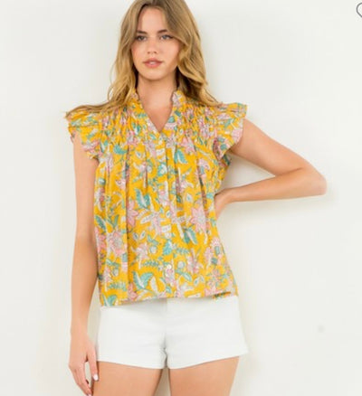 Jilly button up top