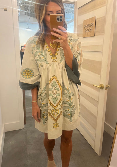 Beverly embroidered dress