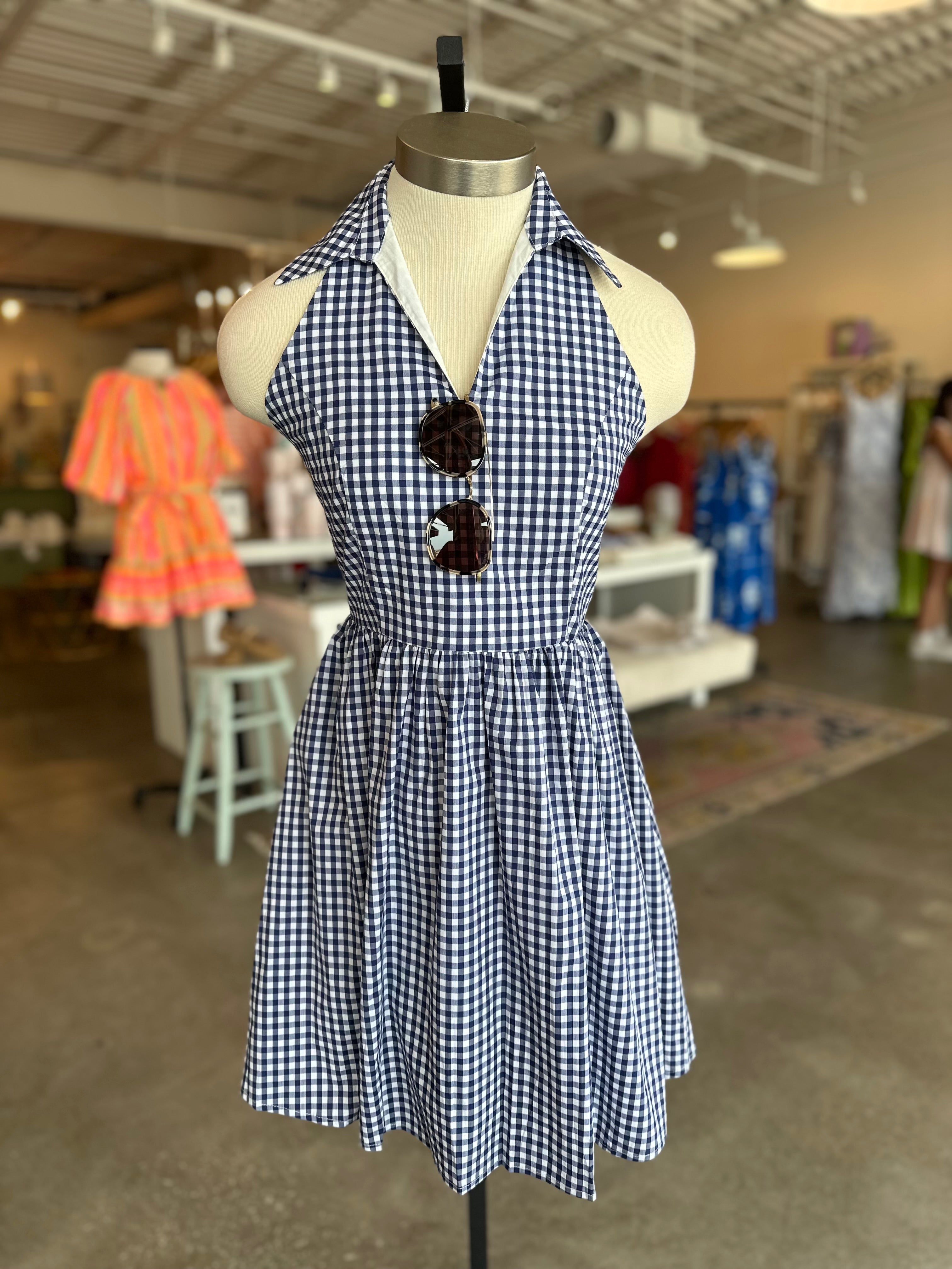 Gingham Halter Dress Gingham Halter Dress