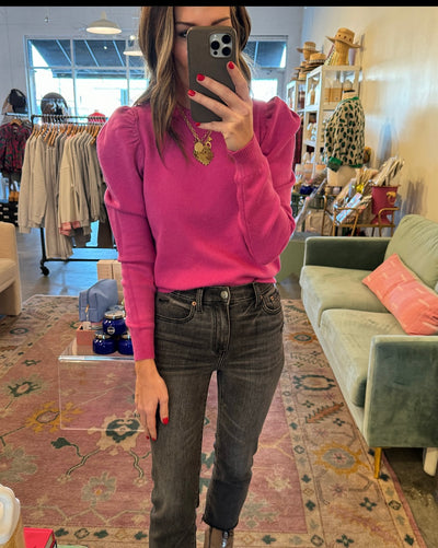 Drew puff sleeve sweater