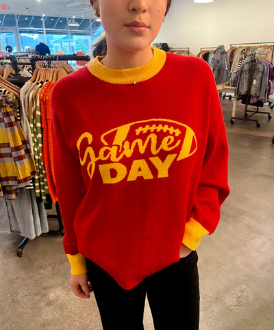 retro gameday sweater