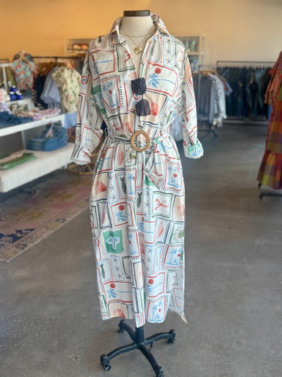 Capri coast shirt dress