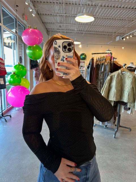 Whimsy off shoulder top