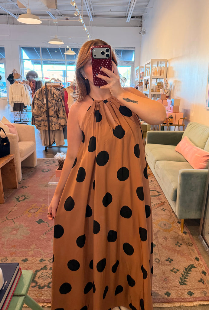 Lexa polka dot dress