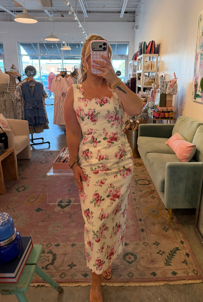 Floral midi dress