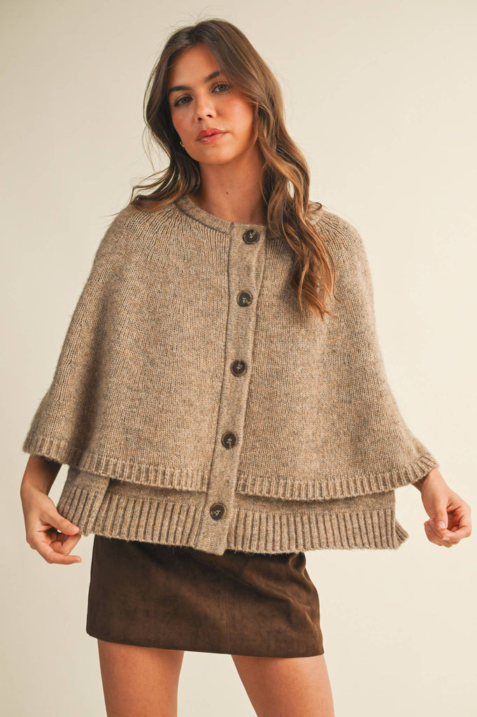 CAPE CARDIGAN