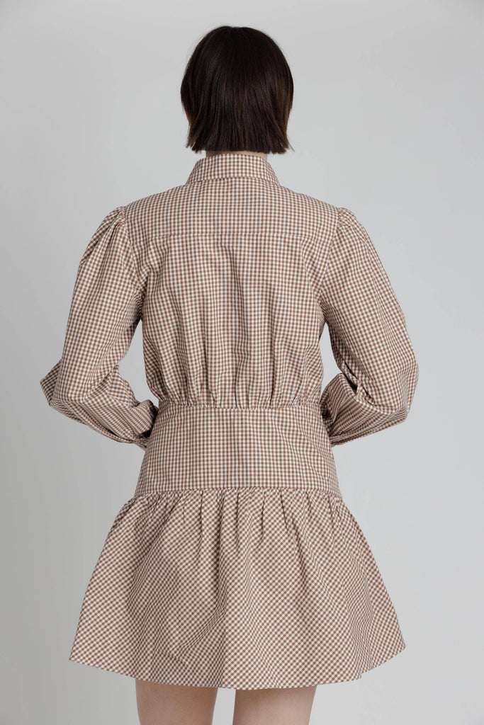 PAXTON GINGHAM SHIRT DRESS