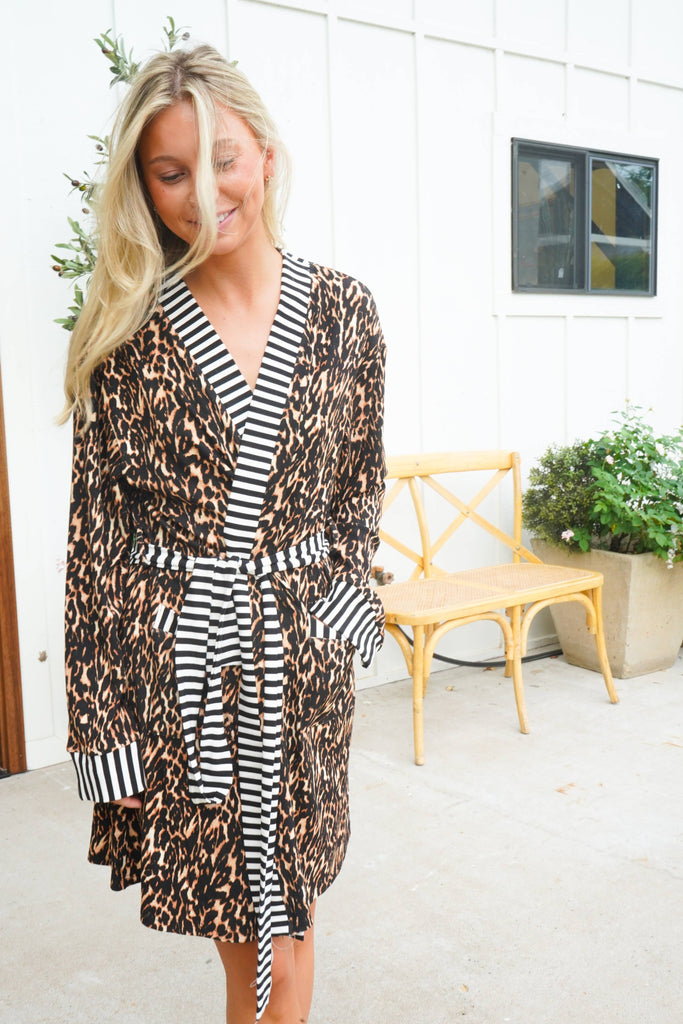 Luxe Leopard Robe
