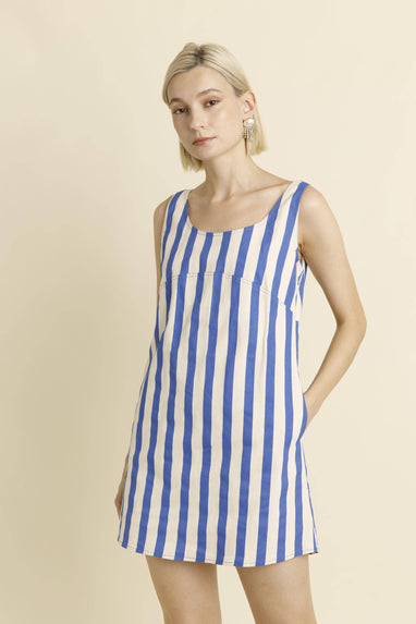 STRIPED MINI DRESS