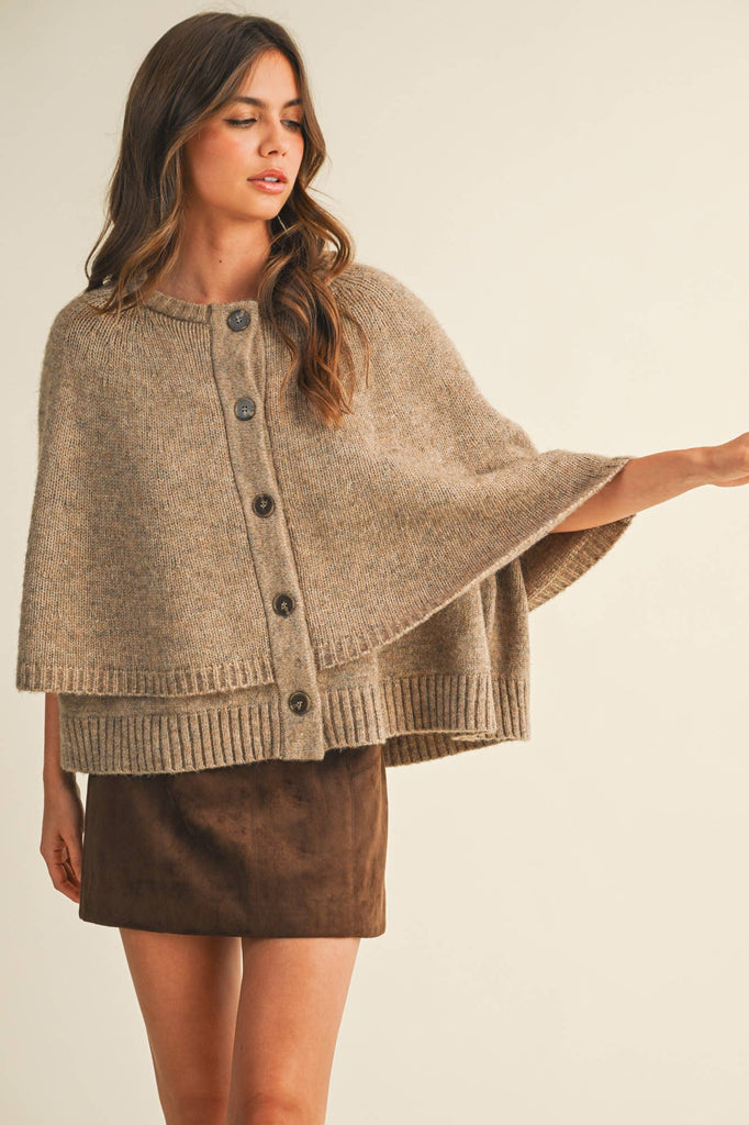 CAPE CARDIGAN