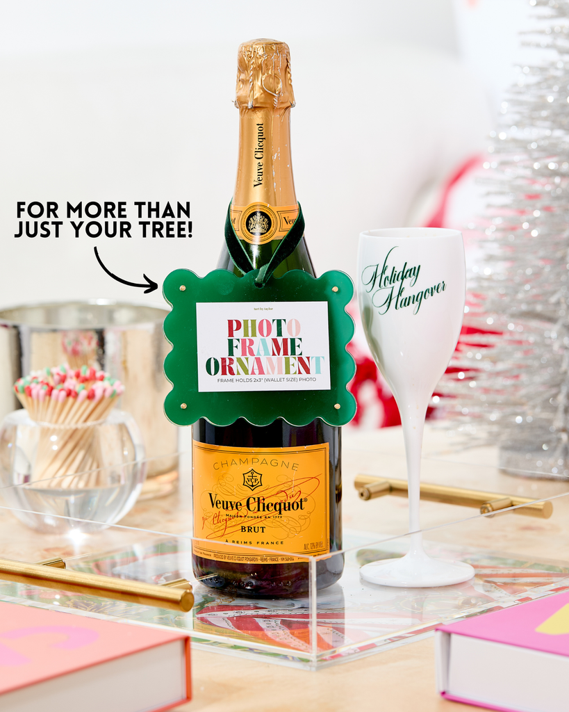 Tortoise Print Frame Ornament