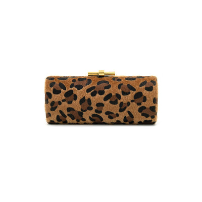 Victoria leopard clutch